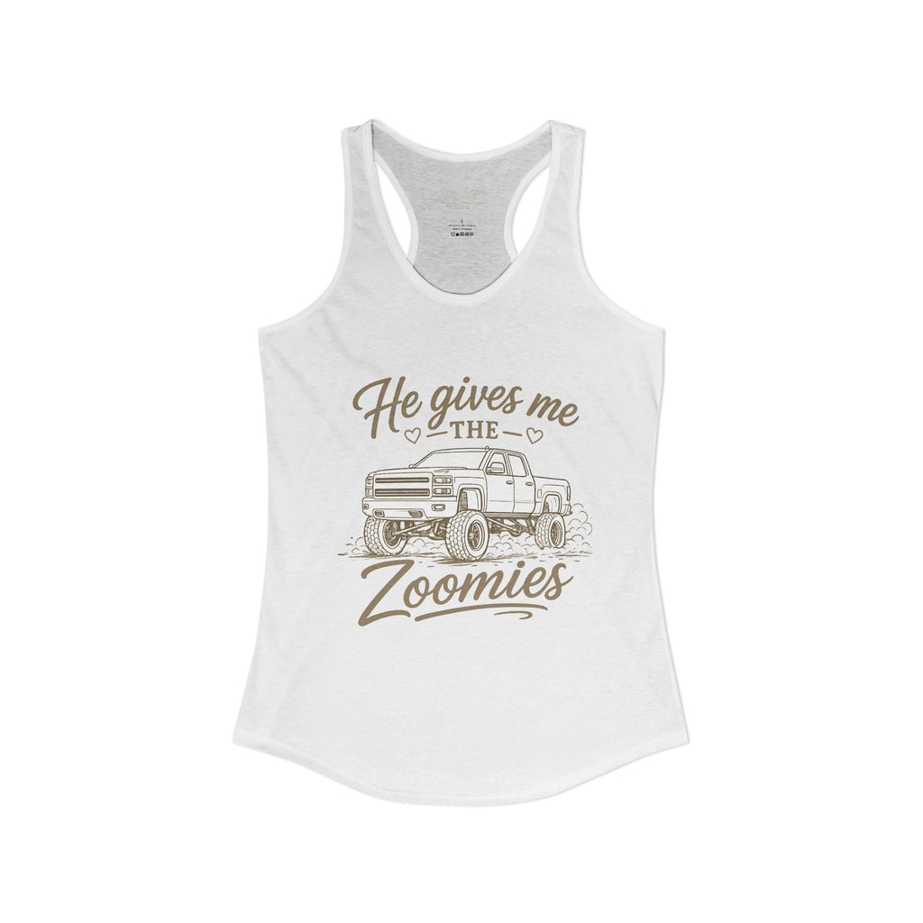 "Zoomies" Women's Ideal Racerback Tank