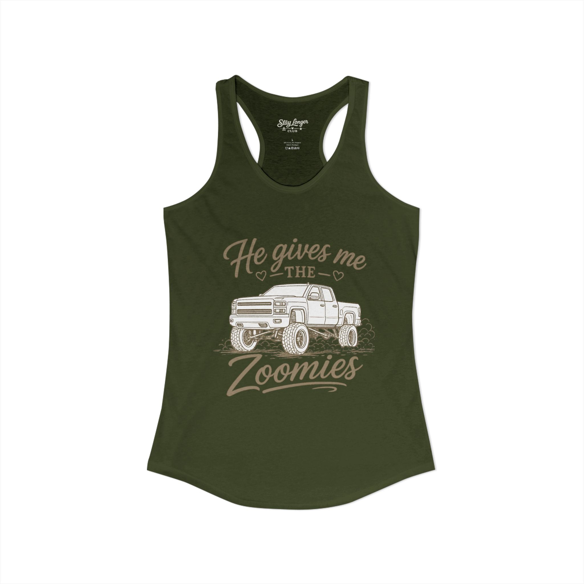 "Zoomies" Women's Ideal Racerback Tank