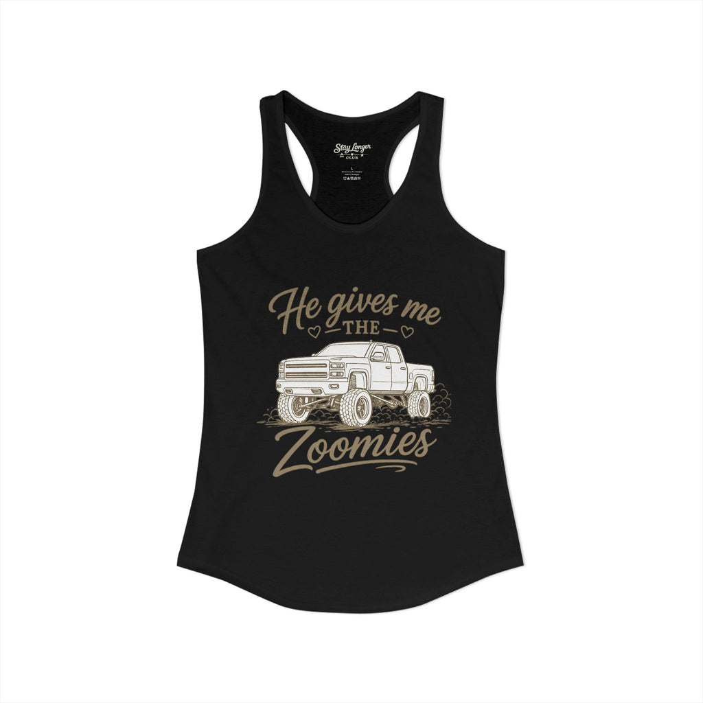 "Zoomies" Women's Ideal Racerback Tank