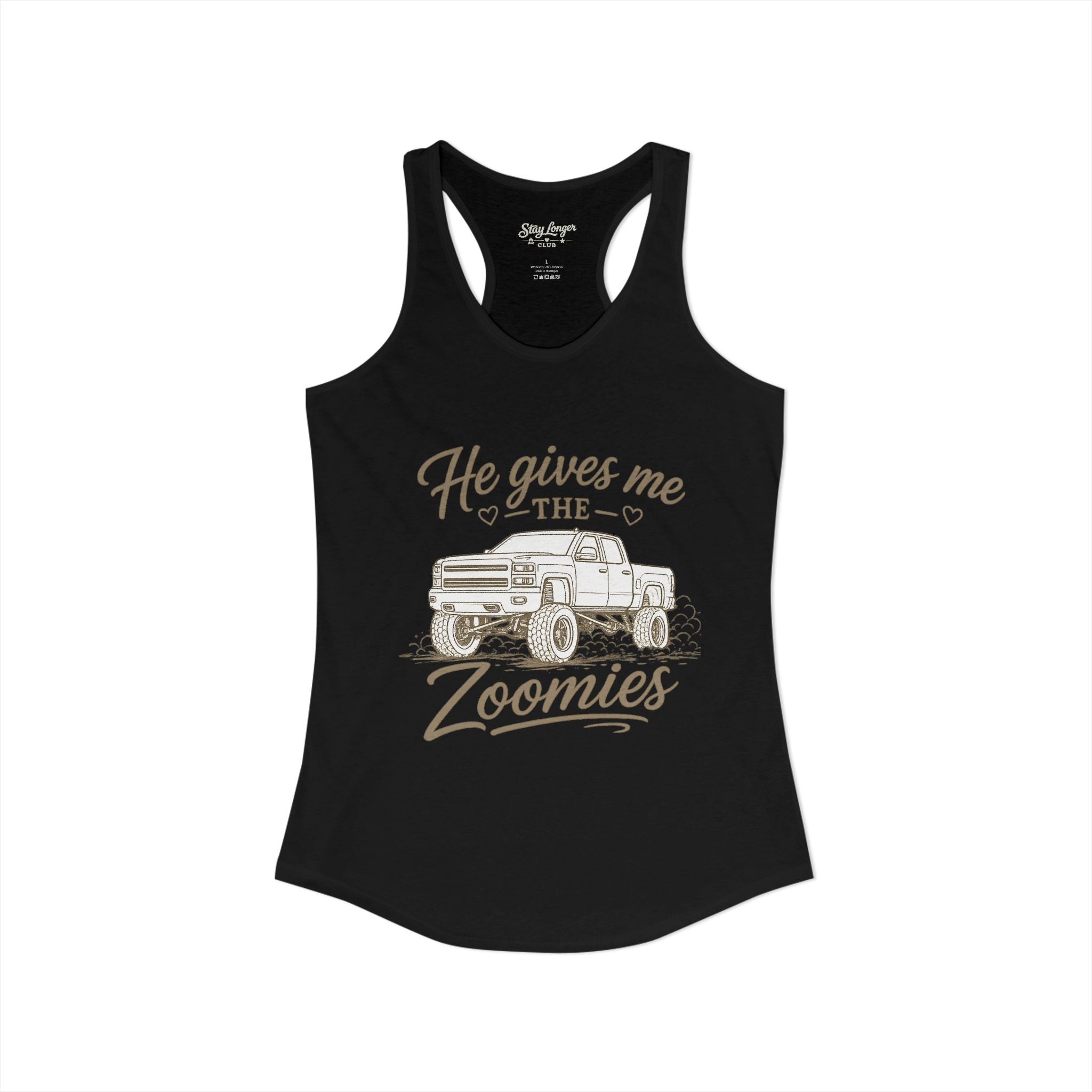 "Zoomies" Women's Ideal Racerback Tank
