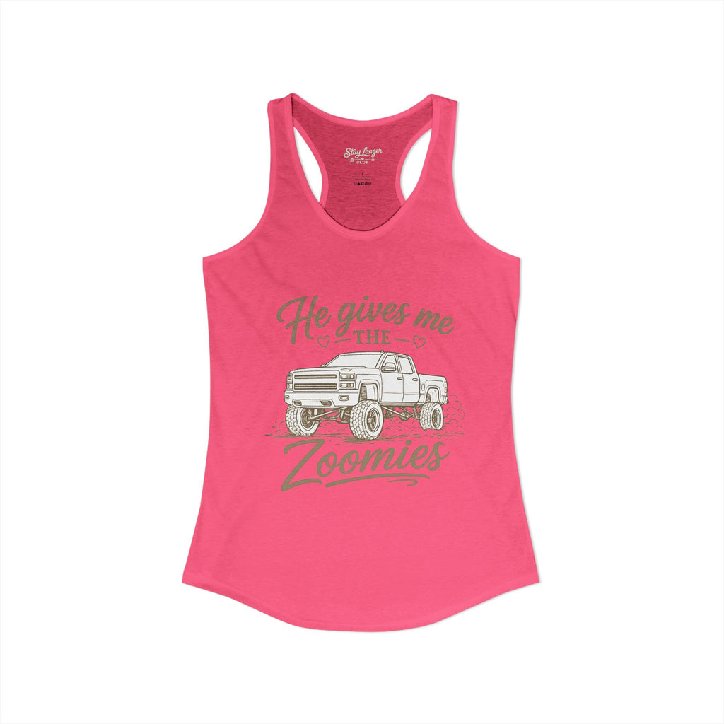 "Zoomies" Women's Ideal Racerback Tank