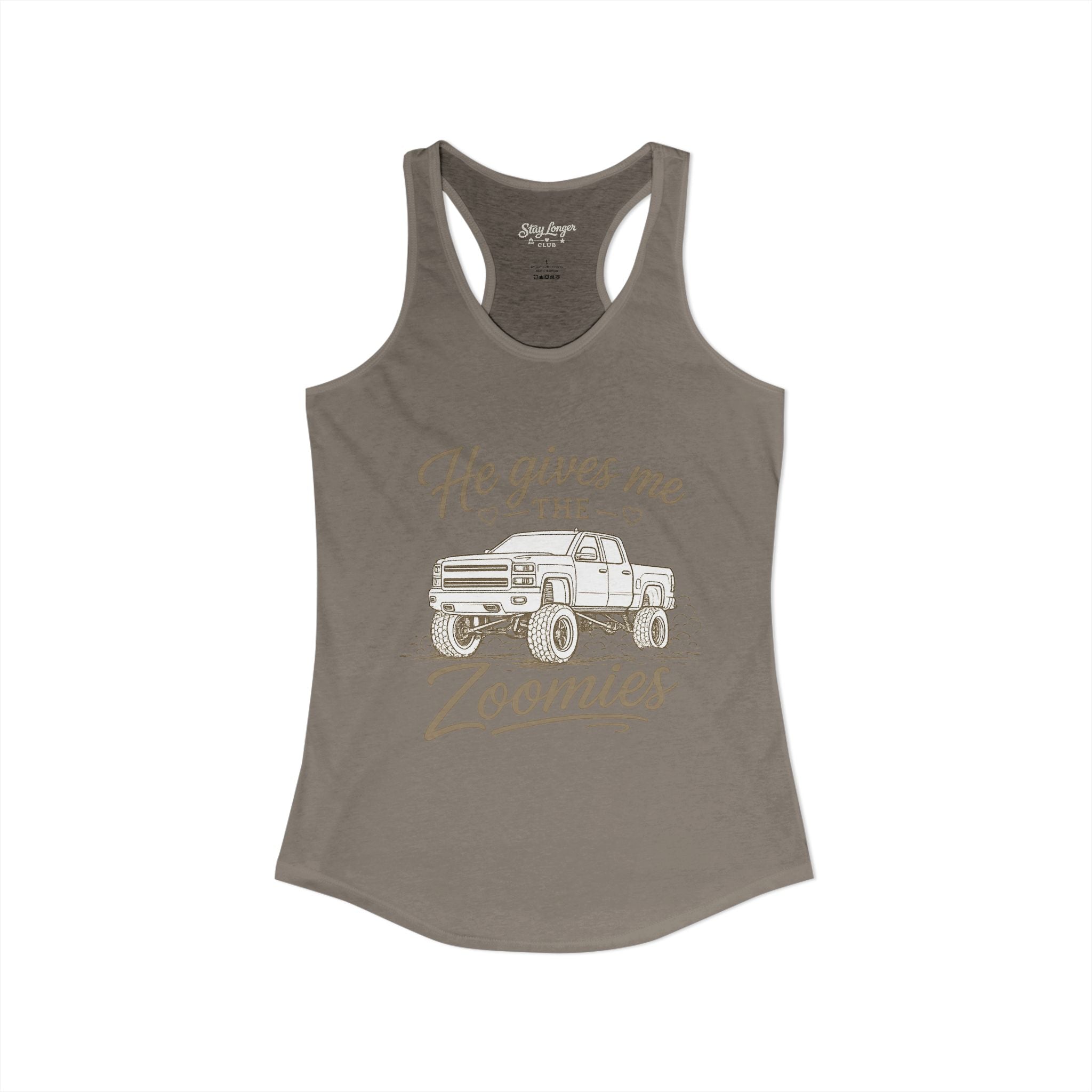 "Zoomies" Women's Ideal Racerback Tank