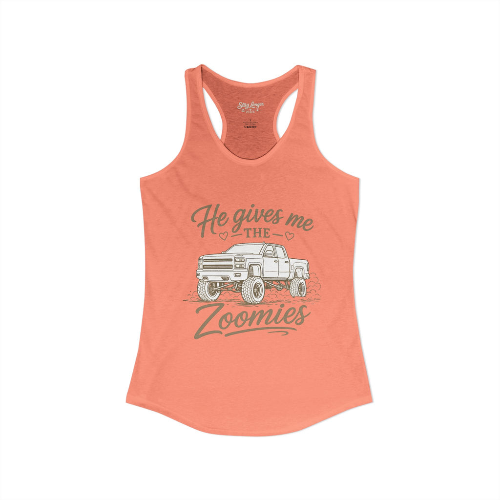 "Zoomies" Women's Ideal Racerback Tank