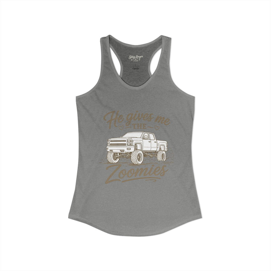 "Zoomies" Women's Ideal Racerback Tank