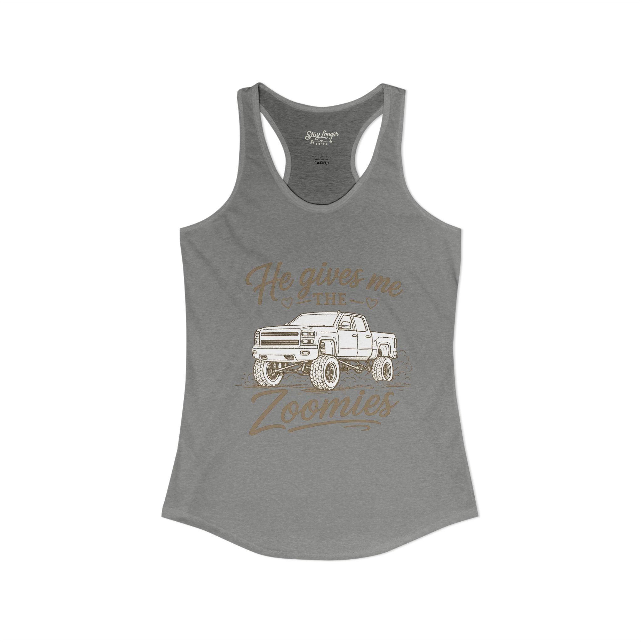 "Zoomies" Women's Ideal Racerback Tank