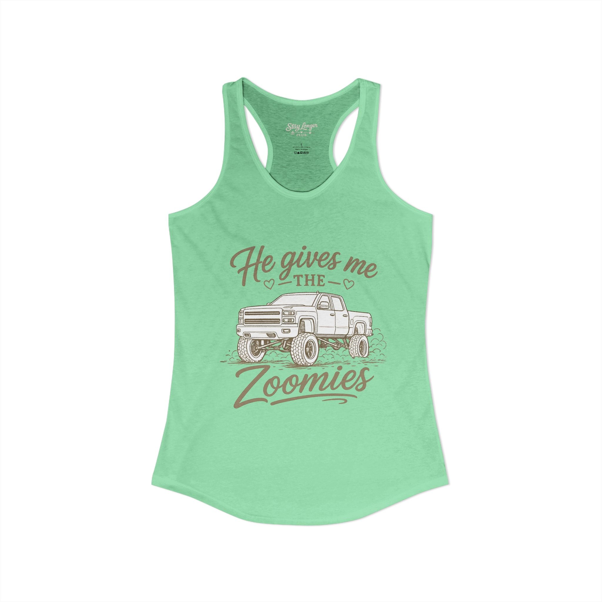 "Zoomies" Women's Ideal Racerback Tank